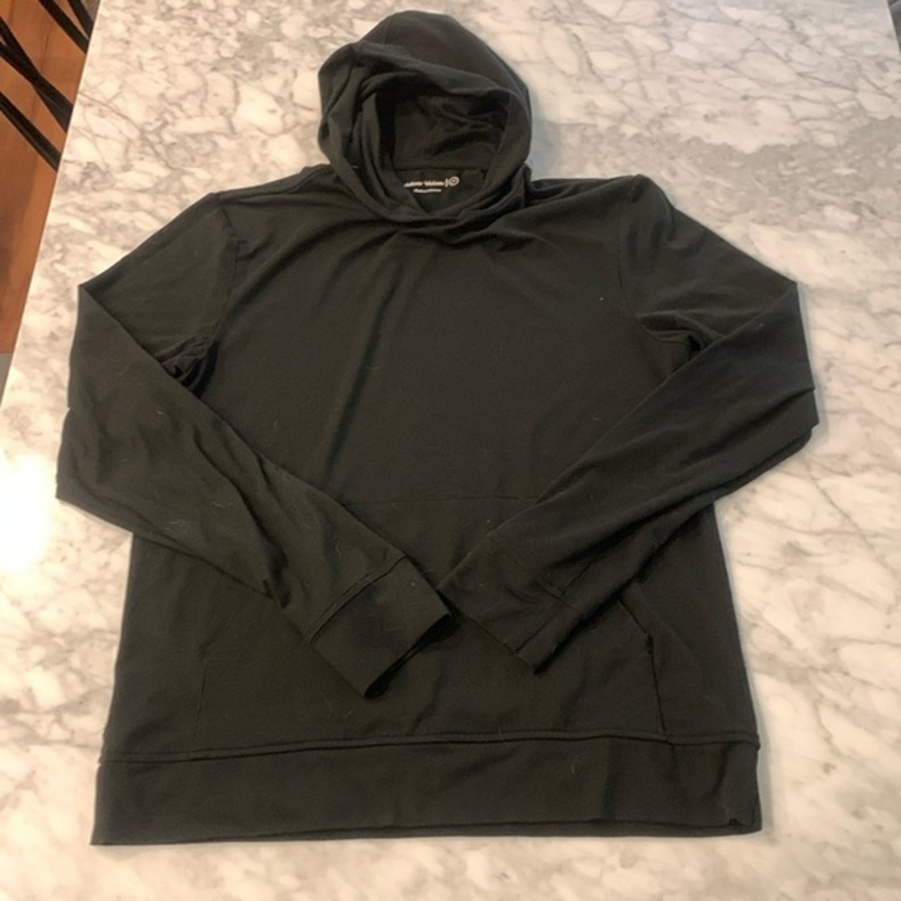 Outdoor voices cloudknit hoodie, black, size small